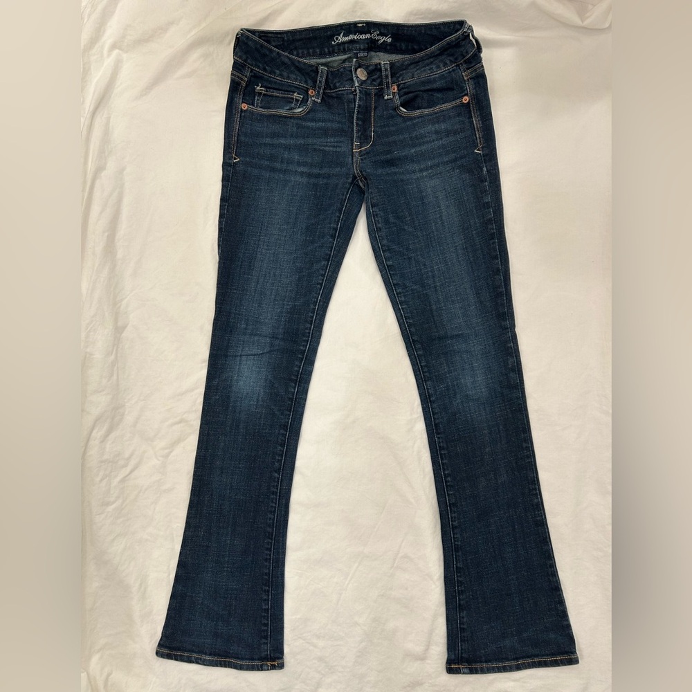 American Eagle Outfitters Women's Skinny Kick Jeans size 6 in Dark Indigo